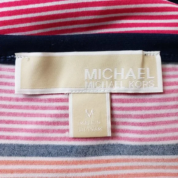 Michael Kors Stripe Shift Dress Short Sleeves, Medium EUC - Picture 6 of 7
